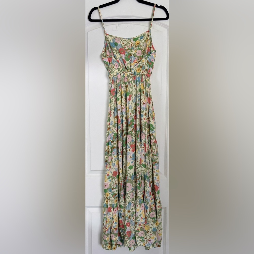 Hermoza x Julia Berolzheimer Colleen Cinched Tiered Bloom Dress S - Picture 2 of 11